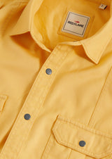 Yellow Twill Cargo Shirt