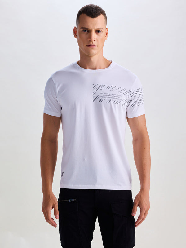 White Supima Cotton Stetch T-Shirt