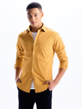 Tuscan Yellow Stretch Casual Shirt