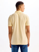 Cream Regular Fit Pure Cotton Polo T-Shirt