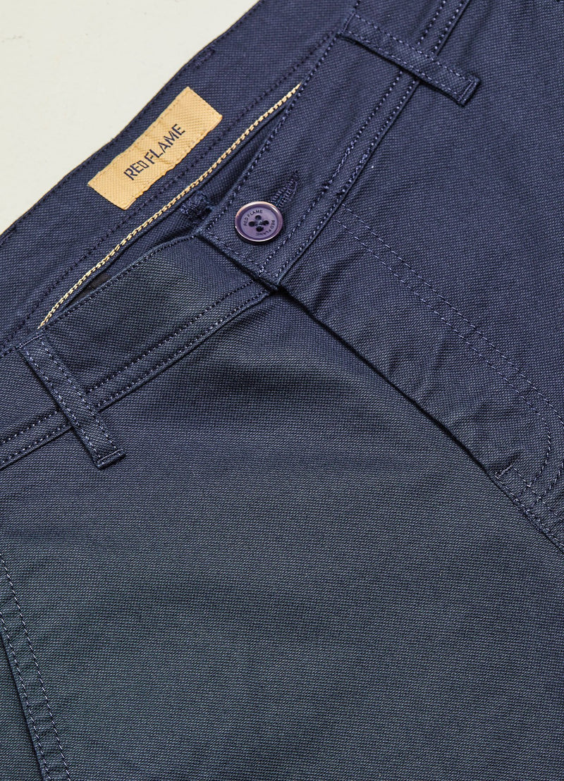Navy Solid Stretch Slim Fit Trouser