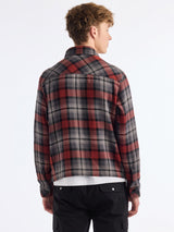 Grey Checked Pure Cotton Shacket