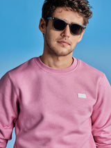 Pink Fleece Crew Neck Sweatshirt