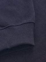 Black Interlocked High Neck Sweatshirt