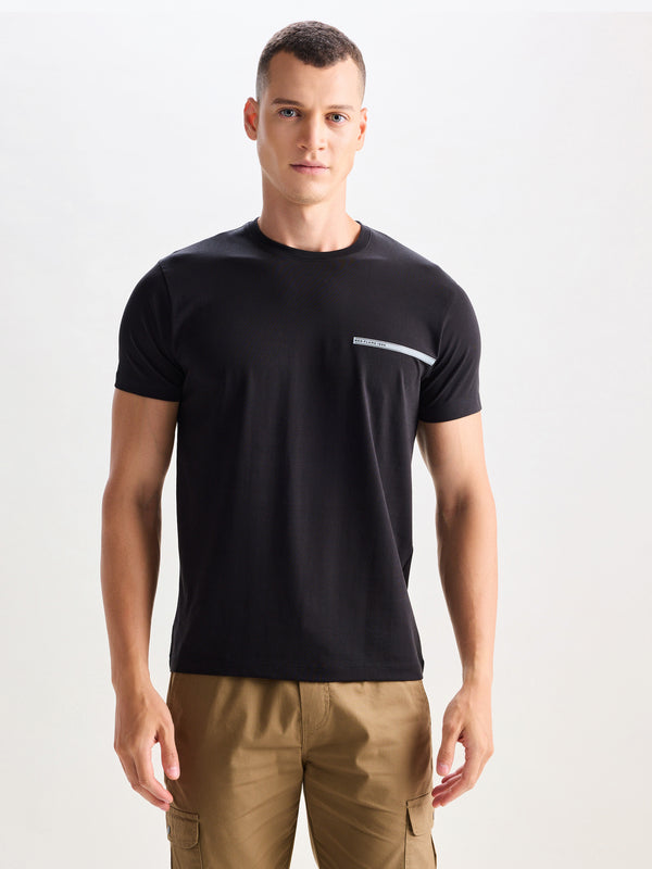 Black Supima Cotton Stretch T-Shirt