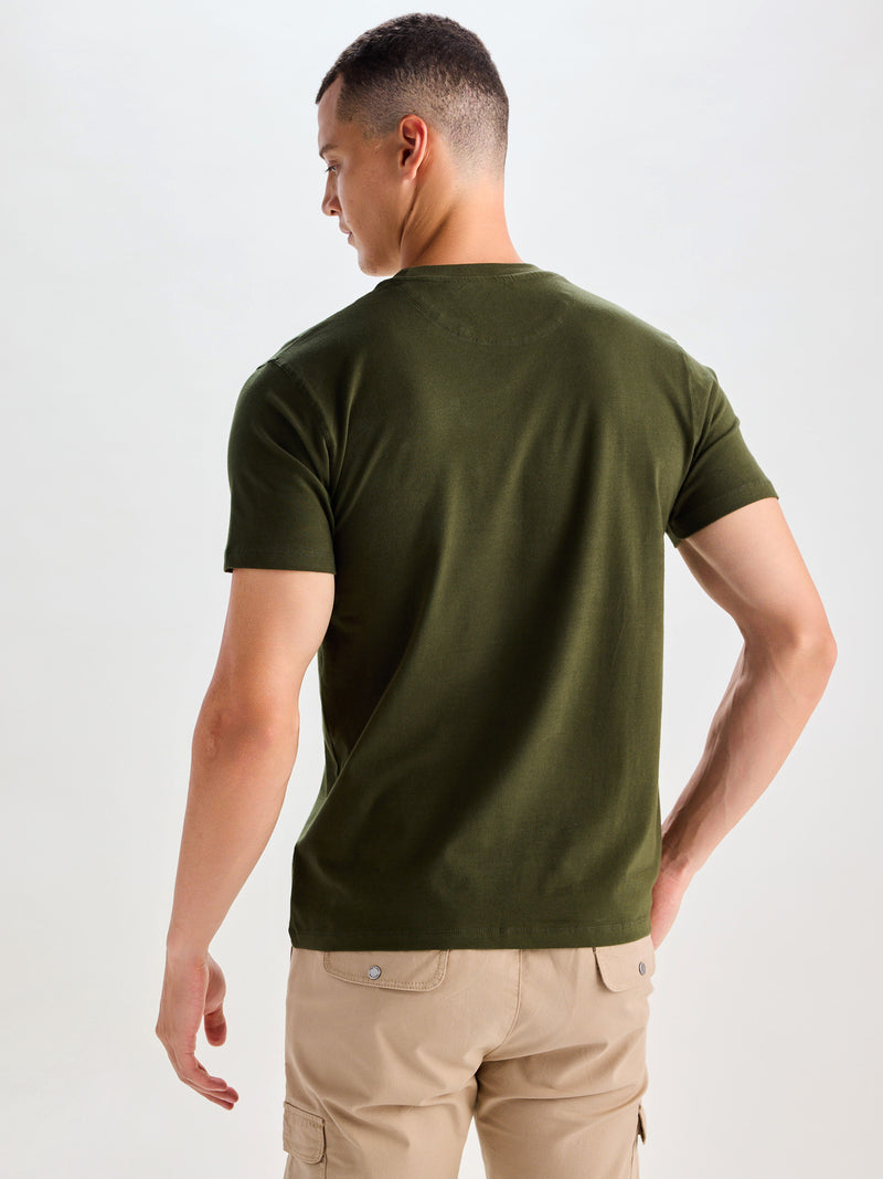 Army Green Ultra Soft Stretch T-Shirt