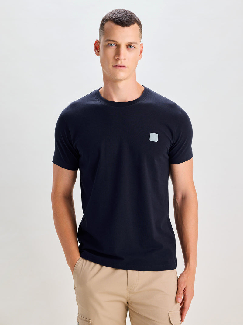 Navy Ultra Soft Stretch T-Shirt