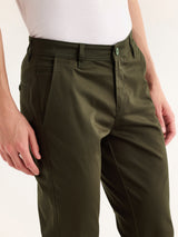 Olive Stretch Slim Fit Trouser