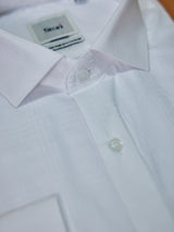 White Wrinkle Resistant Dobby Formal Shirt