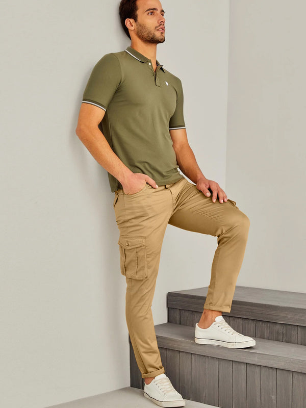 Buy Black Power Stretch Cargo Pants For Men Online In India