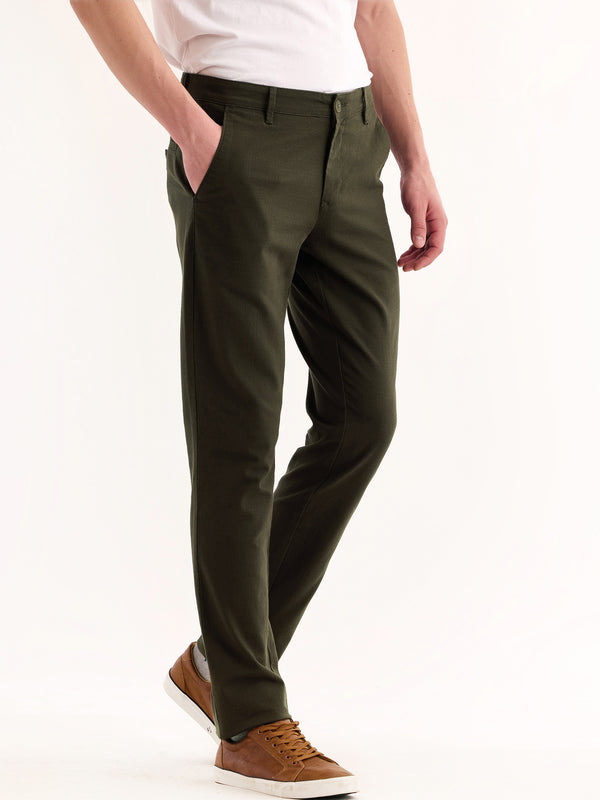 Green Slim Fit Trouser