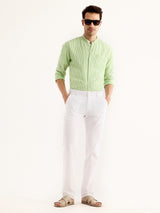 White Relax Fit Trouser