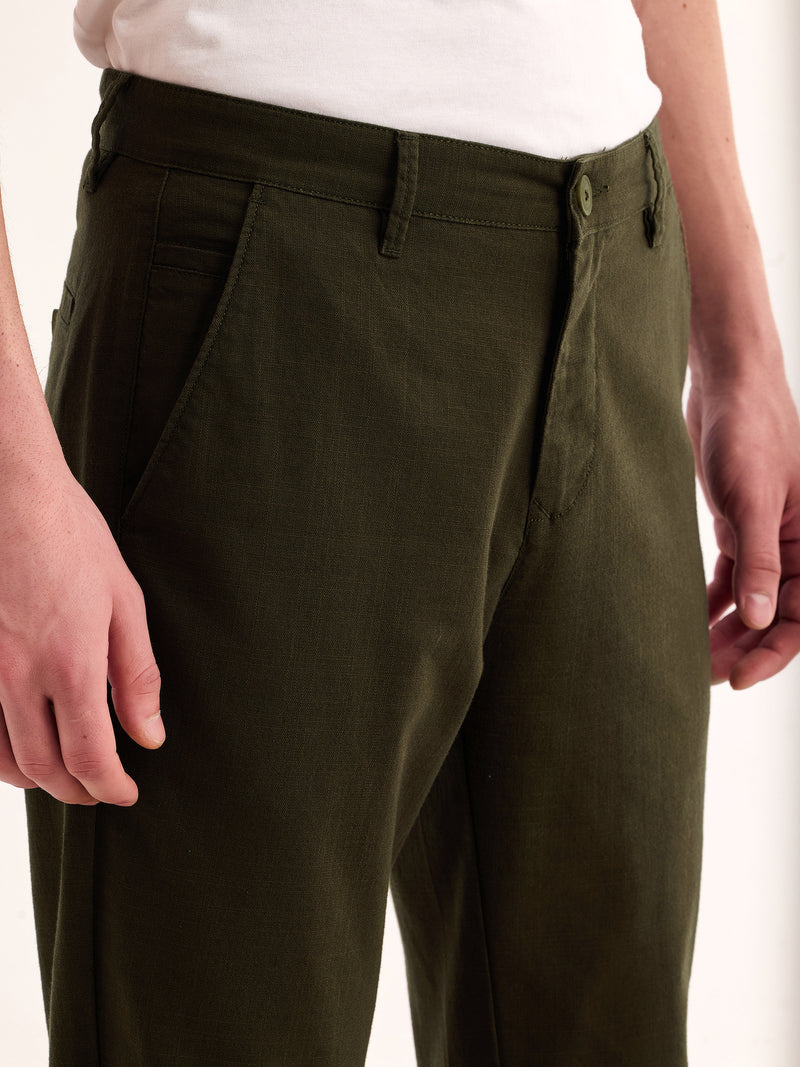 Olive Relax Fit Trouser