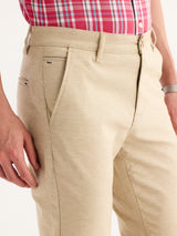 Khaki Stretch Slim Fit Trouser
