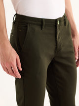 Green Stretch Slim Fit Trouser