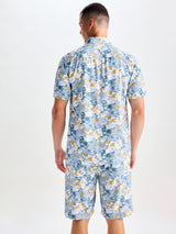 Blue Printed Rayon Co-Ords