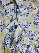 White Printed Rayon Co-Ords