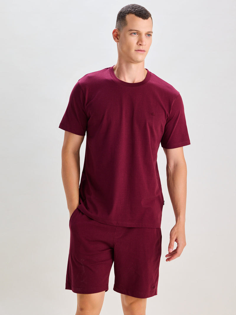 Maroon Pure Cotton Co-Ords