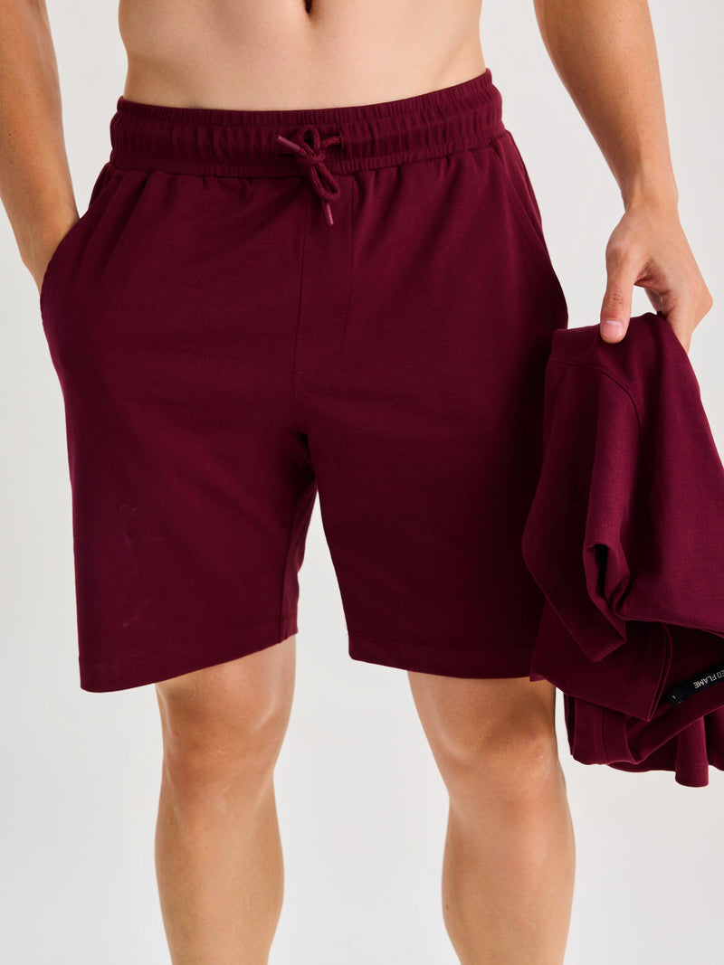 Maroon Pure Cotton Co-Ords