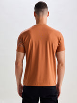 Tan Supima Cotton Stretch T-Shirt