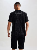 Black Relax Fit Supima Cotton Stretch T-Shirts