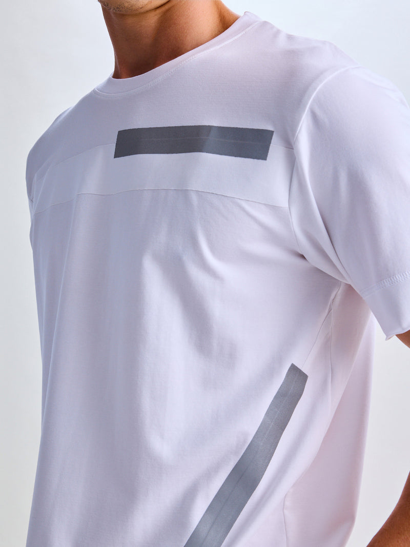 White Relax Fit Supima Cotton Stretch T-Shirt