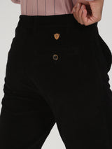 Black Corduroy Slim Fit Trouser