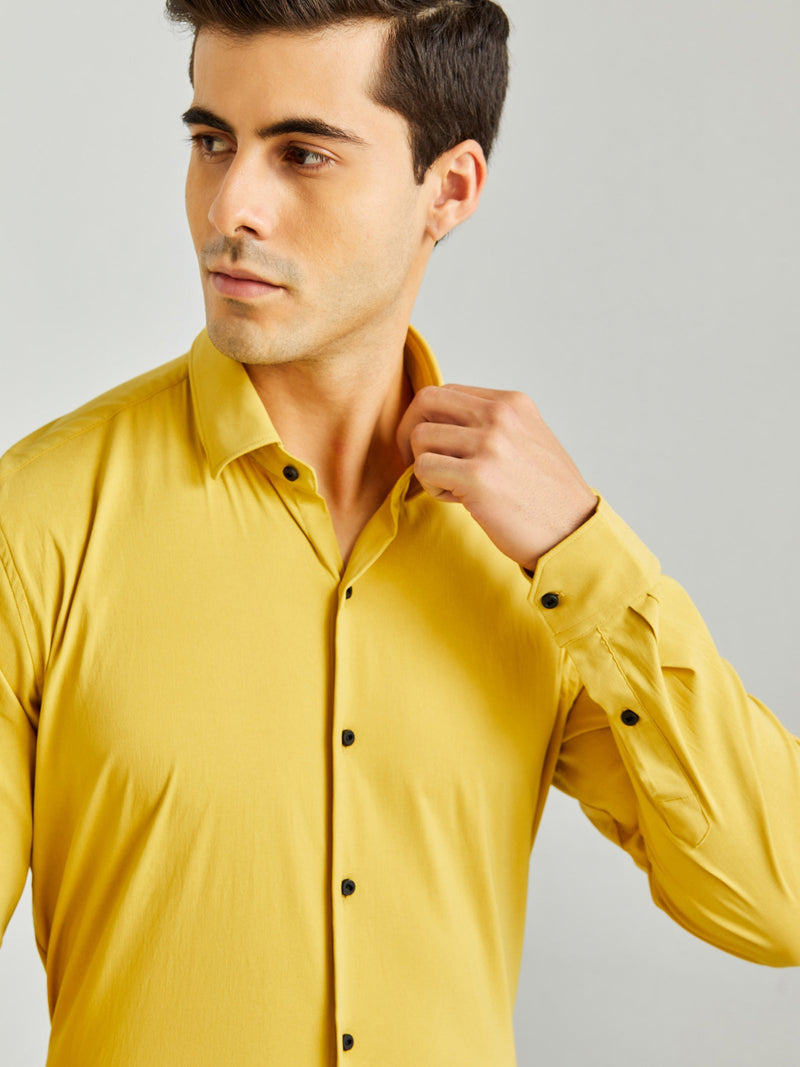 Yellow Power Stretch Shirt