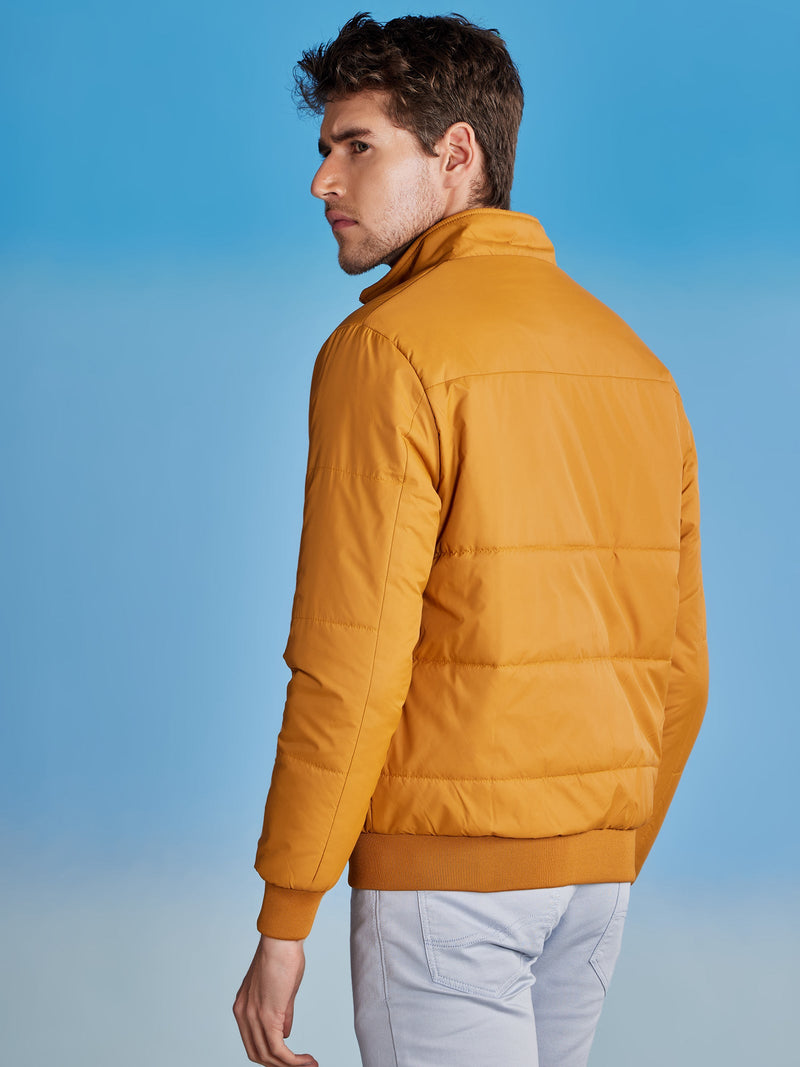 Yellow Quilted Packable Jacket
