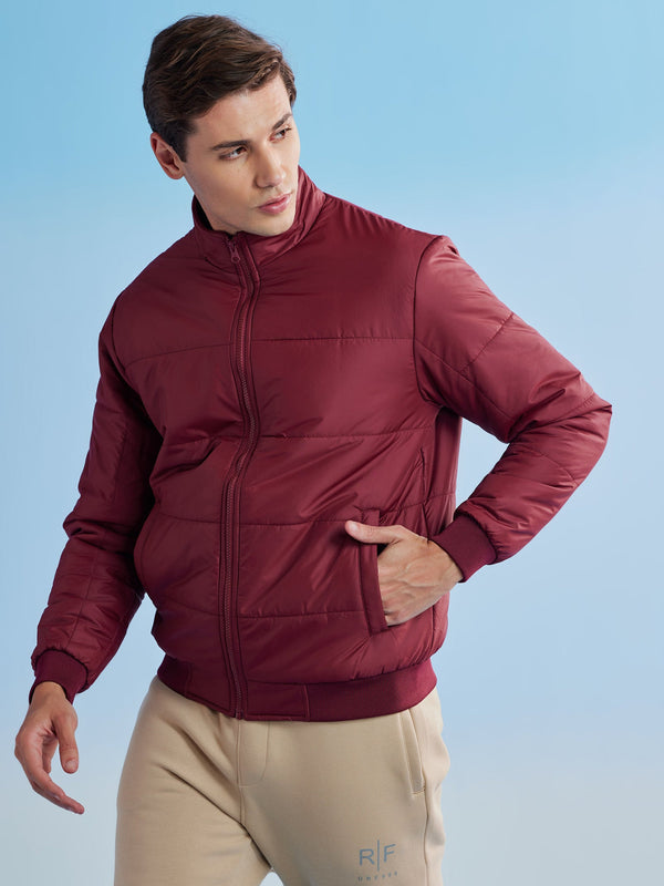 Red Quilted Packable Jacket
