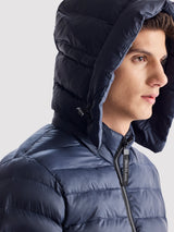 Navy Hooded Puffer Jacket