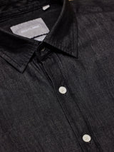 Black Silky Denim Shirt