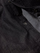 Black Silky Denim Cargo Shirt