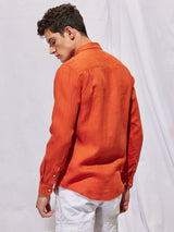 Orange Royal Linen Shirt