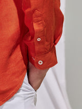Orange Royal Linen Shirt