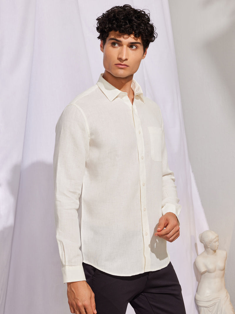 Cream Royal Linen Shirt