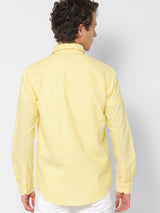 Yellow Solid Casual Shirt