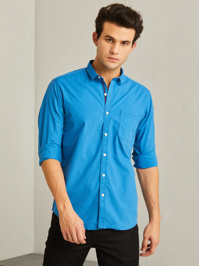 Royal Blue Plain Shirt