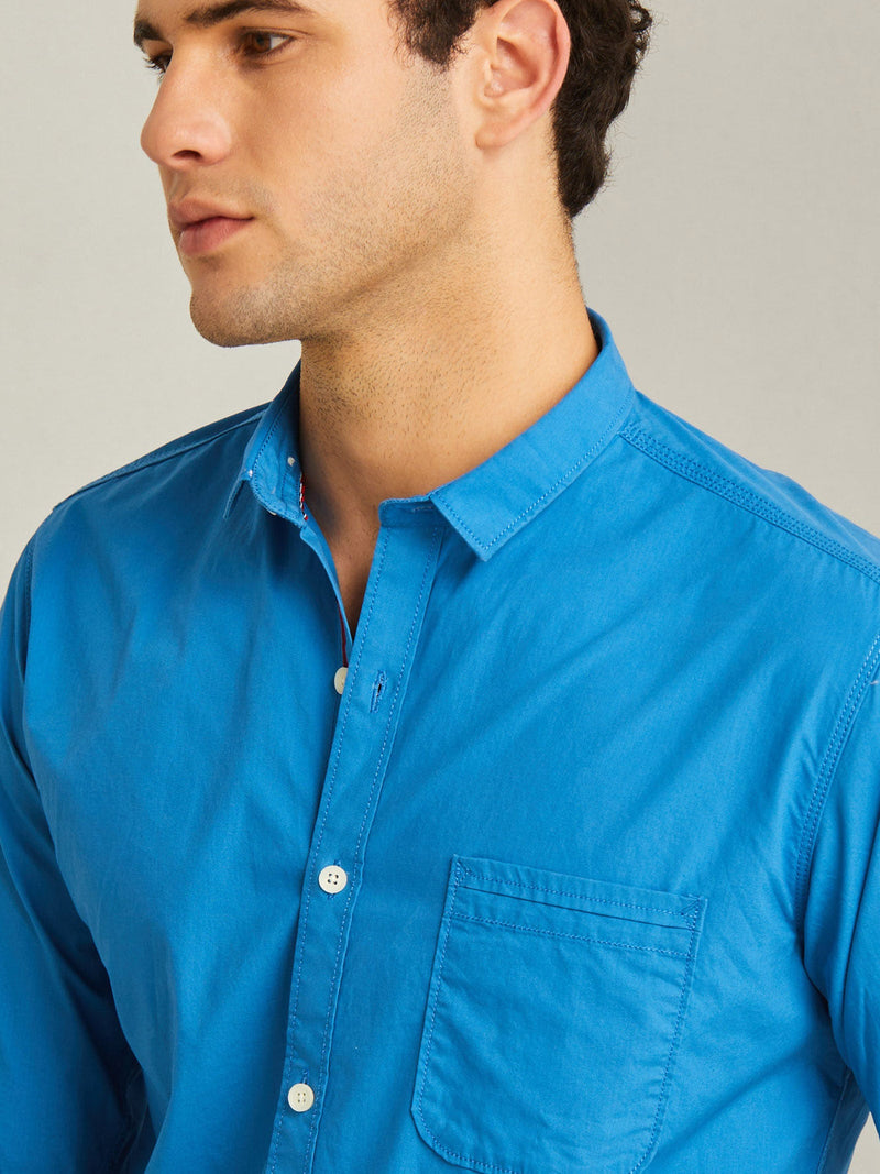 Royal Blue Plain Shirt