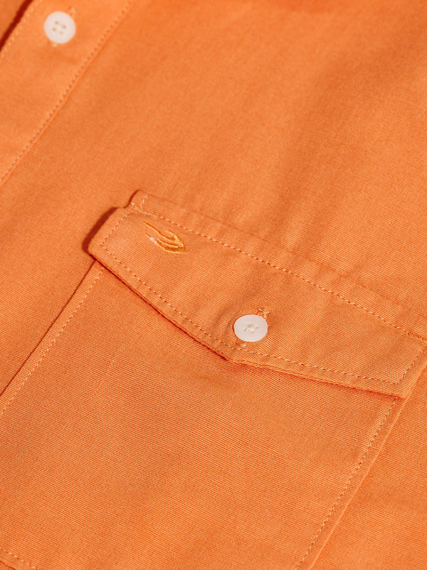 Orange Double Pocket Kurta