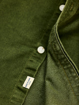 Olive Hooded Denim Shirt