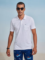 White Plain Polo T-Shirt