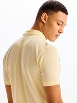 Cream Regular Fit Pure Cotton T-Shirt