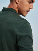 Green Plain Polo T-Shirt