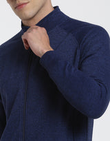 Royal Blue Plain Zipped Sweatshirt