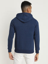 Royal Blue Fleece Hooded Sweatshirt