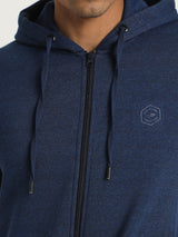 Royal Blue Fleece Hooded Sweatshirt