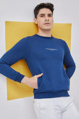 Royal Blue Plain Crew Neck Sweatshirt
