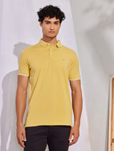 Yellow Plain Polo T-Shirt