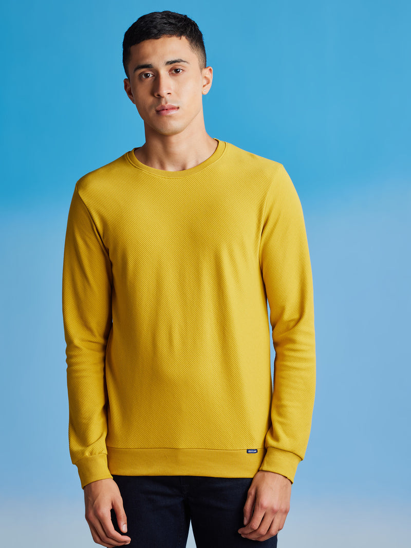 Yellow Ottoman Crew Neck Sweatshirt